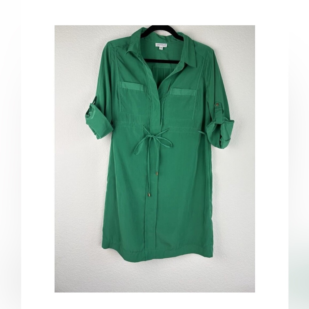 A Pea In The Pod Maternity Dress Women's Small Knee Length Emerald Green